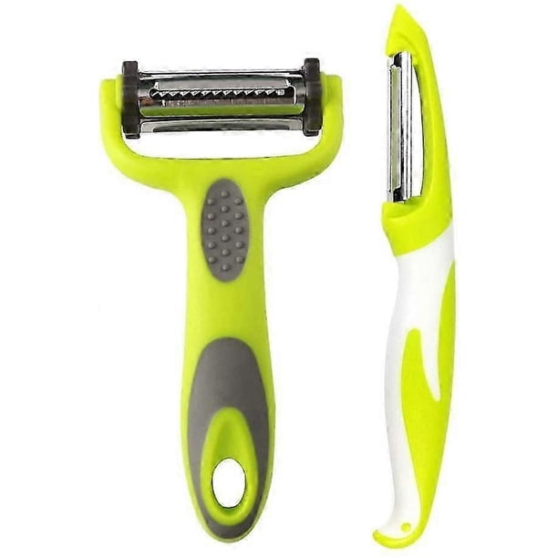 2Pcs Professional Straight Peeler, Vegetable Peeler and Fruit Peeler, Swivel