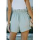 thumbnail image 1 of ABPHQTO Shorts de cintura alta con cordón y volantes en verde militar para mujer, 1 of 5
