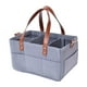 thumbnail image 1 of Organizador de bolsa de almacenamiento plegable con 8 bolsillos exteriores, bolsa portátil multiusos con compartimentos extraíbles, carrito de guardería para pañales, toallitas húmedas, juguetes, 1 of 8