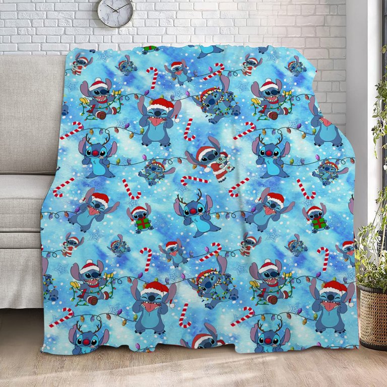 Movies Lilo & Stitch Christmas Blanket for All Season Super Soft Flannel Fleece Throws Blanket Best Gifts Blanket for Adults Teen/XXS-80*120cm, Other