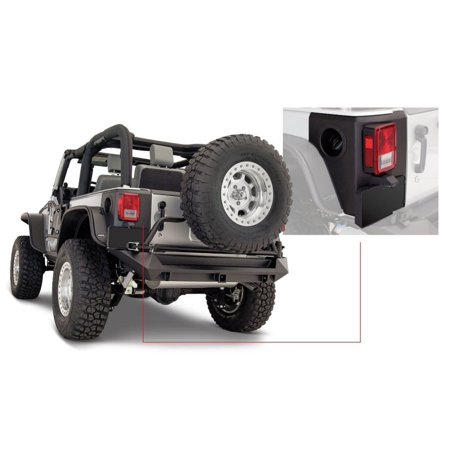 Bushwacker 07-18 Jeep Wrangler Trail Armor Rear Corners - Black