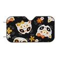 thumbnail image 7 of Goofa Cat Skulls and Flowers Printed Car Windshield Sunshade,Foldable Reflective Sun Visor,UV Protection Heat Blocker Sunshade,Car Cooling Accessory-, 7 of 7