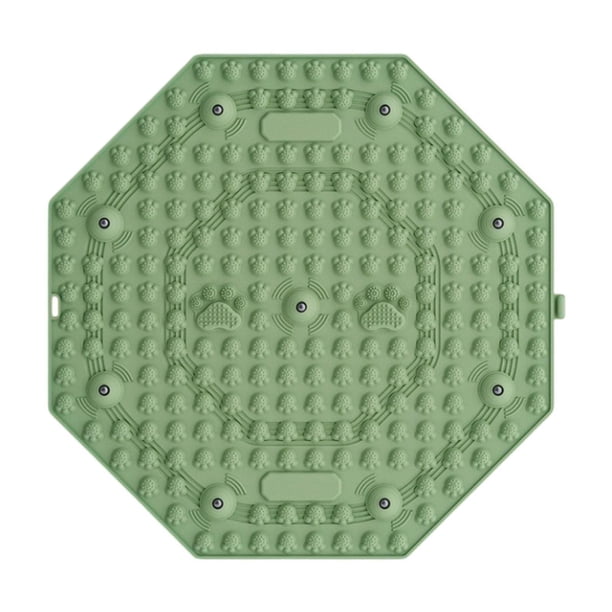 Esterilla masajeadora de pies antideslizante y compacta, con acupresión sensorial y almohadilla de reflexología podal. Verde