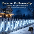 thumbnail image 5 of Rirool Solar Rope Lights Outdoor Waterproof 2 Pack, 66ft 200 LED White String Lights with 8 Modes, Flexible Clear Tube Fairy Lights Auto On/Off for Garden Patio Fence, 5 of 8