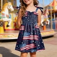 thumbnail image 2 of CAUYDY Baby Girl Dresses Toddler Girls 4th of July Straps Dress Kids American Flag Stars Striped Sundress Child Independence Day Outfits 1T 2T 3T 4T 5T 6T (Sizes 3-4 Years,Navy), 2 of 5