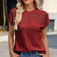thumbnail image 1 of Fiudx Ofertas Flash Del Día Suéter Informal de Manga Corta con Hombros Descubiertos y Manga Corta con Cuello Redondo a La Moda para Mujer, 1 of 6