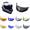Deep Black-Day Use, variant on Qualifier Visor for BELL Qualifier DLX, Vortex, Revolver, Star, RS-2, RS-1 Helmet Face Shield
