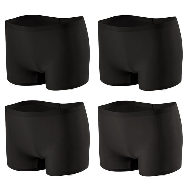 Calzoncillos tipo bóxer de algodón para mujer, ropa interior para mujer, pantalones cortos con entrepierna de algodón, paquete de 4