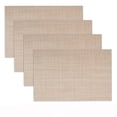 thumbnail image 1 of Aspire 4 Pcs Ensemble de Table Isolant Décoratif en PVC, Tapis de Table Lavables-Beige1, 1 of 7