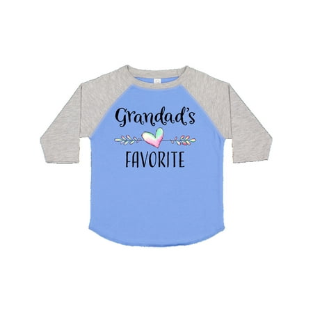 

Inktastic Grandads Favorite- Heart Grandchild Gift Toddler Boy or Toddler Girl T-Shirt