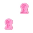thumbnail image 4 of Wosthever Molde de silicona de dibujos animados para boda, fiesta, café, pastel, molde para hornear, Fondant casero, postre, herramienta de Rosa tipo 4 2piezas, 4 of 6