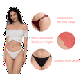 thumbnail image 4 of Solavia Lace Cheeky Panties for Women, Seamless Tanga, Soft Stretch Cute Underwear, Sexy biniki Panties, 6-Pack, Size S to XXL, 4 of 5