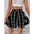 thumbnail image 6 of Shorts for Women Ditsy Floral Elastic Waist Ruffle Boho Casual Skort Shorts, 6 of 6
