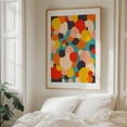thumbnail image 5 of Happy Thoughts Rush In - India Digital Art Abstract Modern Art Pop Art Geometric Pattern Mid-Century Modern Oak Framed Wall Art Print 12 x 16 inches, 5 of 12