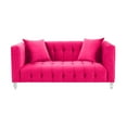 thumbnail image 6 of TOV Furniture Bea Hot Pink Velvet Loveseat, 6 of 6