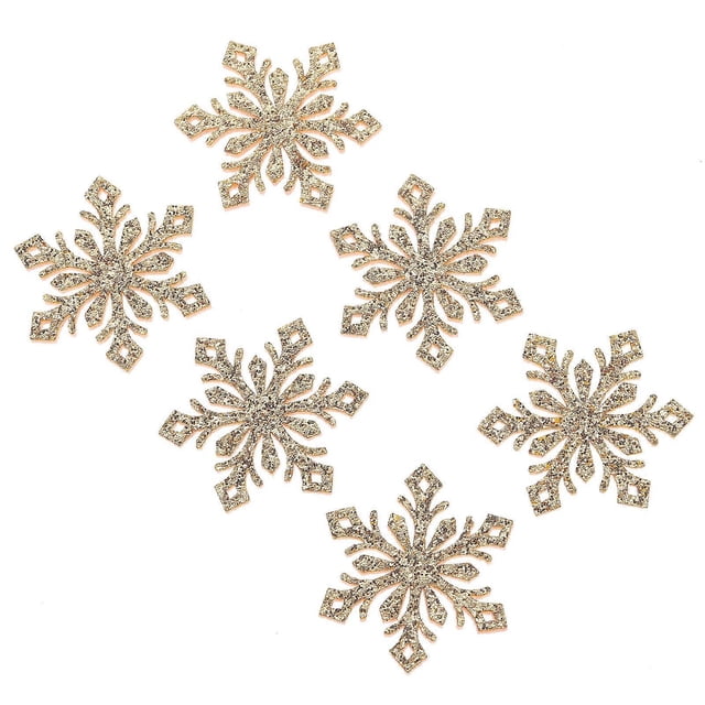 Here's a polished and professional product description based on your input:\n\n \n\n**30pcs DIY Snowflake Shape Hair Accessories – Chic Gold Snowflake