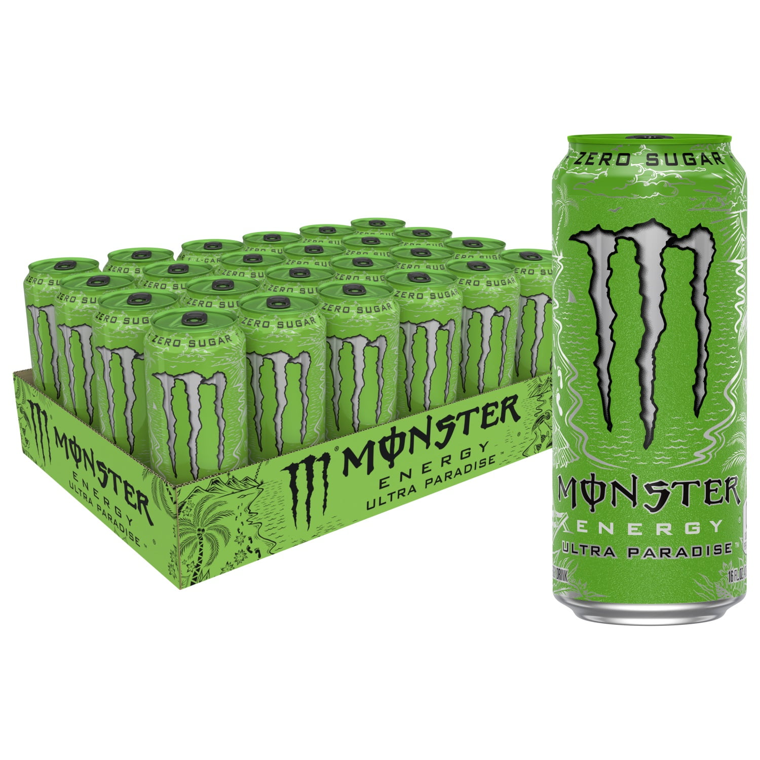cans) Monster Free Energy Drink, 16 fl oz - Walmart.com