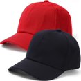 thumbnail image 2 of Gorras de béisbol simples de Color sólido, gorra de protección solar transpirable para exteriores, gorra informal de Hip Hop con visera, gorra de protección solar Unisex Gao Jinjia LED, 2 of 2