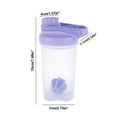 thumbnail image 2 of ACDANC 2026 New Colorful 500Ml Abs Plastic Protein Shaker Bottle, Portable Fitness Water Bottle with Scale, Easy-Clean & Multifunctional Cup for Sports, Gym, School - Purple, 2 of 7