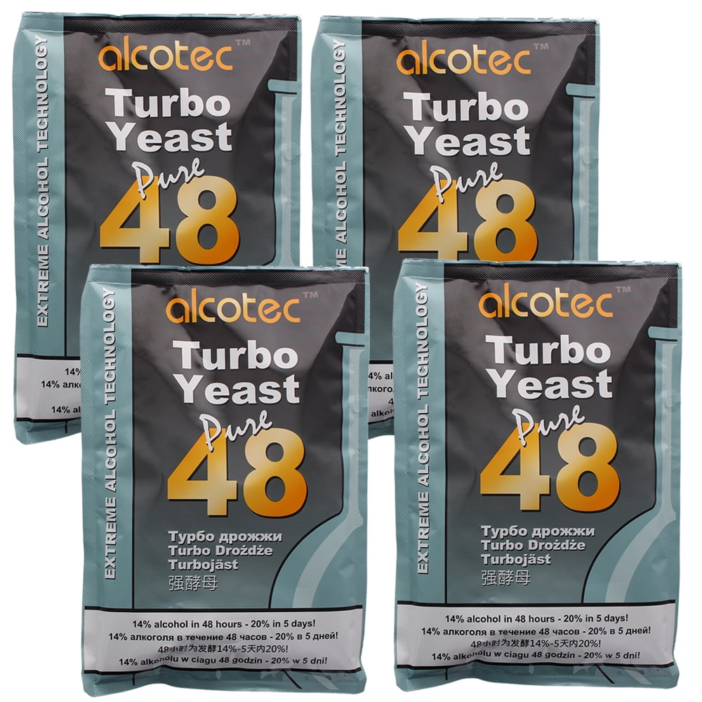 2x AlcoTec 48-hour Turbo Yeast Pure 135 Grams Home Brewing Exp 6/2022 for sale online 