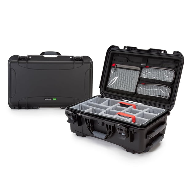 Estuche rígido NANUK 935 Pro Photo Kit impermeable con organizador