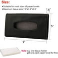 thumbnail image 6 of Leather Tissue Holder, Mask Holder, Rectangular Sun Visor Napkin, Mask Dispenser, Premium Car Tissue Box for car, Vehicle (Black), 6 of 7