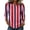Hot Pink, variant on JULMCOMO Shirts for Women Vertical Striped Crew Neck 3/4 Sleeve Casual T Shirts Loose Fit Comfy Trendy Summer Basic Tees Hot Pink 2XL