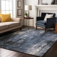 thumbnail image 7 of Addison Rugs Mayfield Premium Machine Washable Transitional Modern Blue Rectangle Rug, 9' X 12' Machine Washable Transitional Modern Blue Oversized Sherpa Throw Blanket, 7 of 7