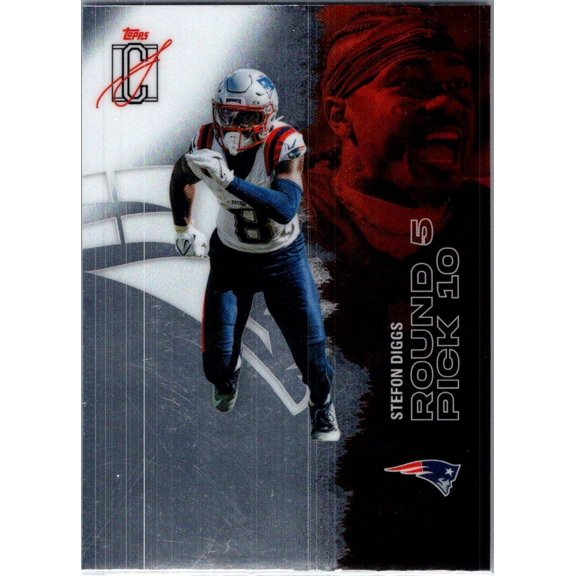 Collectible 2025 Topps Composite Stefon Diggs #89 Refractor Trading Card NFL Patriots New England Patriots NFL Football Trading Card