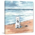 thumbnail image 2 of Parvez Taj Little White Doggie Canvas Wall Art, 2 of 9