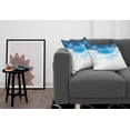 thumbnail image 3 of Ambesonne Winter Throw Pillow Cover 2 Pack, Snowflakes and Stars, 24", Blue White, 3 of 5
