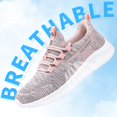thumbnail image 4 of CHICVOMEY Women’s Lace-Up Walking Sneakers for Women Casual Walking & Runing Athletic Slip-Resistant Sole Arch Support with Cushion Sole Sneakers, 4 of 9