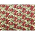 thumbnail image 3 of Christmas Poinsettia Curtain Panels by Penny's Needful Things (Set of 2) 45 Inch Long LINED, 3 of 3