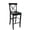 Black, variant on Pemberly Row 30" Solid Hardwood X-Back Bar Height Stool in White