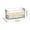 White, variant on COM1950s Kitchen Sink Organizer, Acrylic Countertop Caddy with Drainage, Small Space Storage for Sponge and Dishcloth, Under 8 Inches Wide
