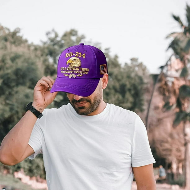 Regalos para Hombres 214 Esto Es un Sombrero de Materia de Veteranos Gorra de Béisbol de Servicio Militar para Hombres Regalos Del Día Patriótico para Soldados Jubilados Sombreros para Hombres