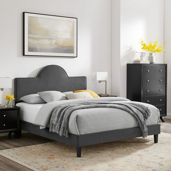 Soleil Performance Velvet Queen Bed