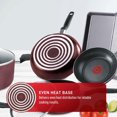 thumbnail image 2 of T-fal Essential Non-stick 10-piece set, Burgundy, 2 of 9