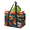 Multicolor 4, variant on CURLYOOT Bee Reusable Grocery Bag, Large Foldable Grocery Totes Shopping Bag for Groceries, Bumblebee with Flower Printed Shopping Bags with Handles for Kitchen Trunk Picnic