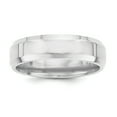 thumbnail image 1 of Sterling Silver Rhodium-plated 6mm Bevel Edge Size 10 Band, 1 of 3