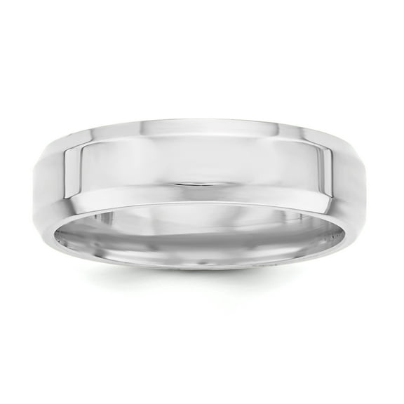 SS 6mm Bevel Edge Size 5.5 Band