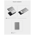 thumbnail image 2 of 2.5 Inches SATA3 to USB3. 1 SSD Solid Mechanical Notebook Hard Drive Box Type-C3.1 Mobile Storage Hard Drive Box Grey, 2 of 5