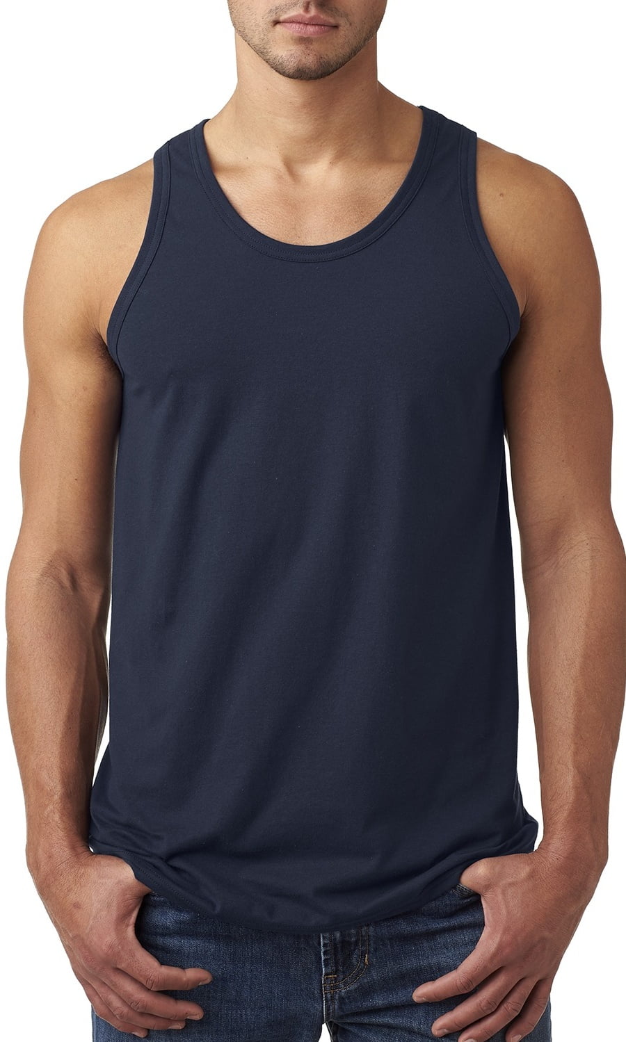Hanes The Hanes Mens 45 oz XTemp Performance Tank Top NAVY S