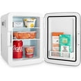 thumbnail image 6 of 10L  Fridge for Bedroom - Car, Office Desk & College Dorm Room - 12V Portable Cooler & Warmer for Food, Drinks, Skincare, Beauty, Makeup & Cosmetics -  Small Refrigerator (White), 6 of 7