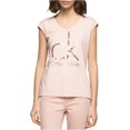 thumbnail image 2 of Calvin Klein - Camiseta gráfica con logotipo de lámina para mujer, rosa, pequeña Calvin Klein Camiseta gráfica, 2 of 2