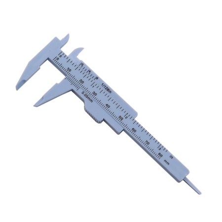 80mm Scale Ruler Rosie Double Scale 80MM Plastic Eyebrow Measuring Vernier Caliper ...