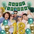 thumbnail image 3 of 18th Birthday Decoration, Boy Girl Green Gold 18th Birthday Decoration Balloons with Birthday Banner 18th Birthday Confetti Balloons for 18th Birthday Decoration Women Man, 3 of 7
