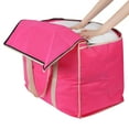 thumbnail image 4 of Unique Bargains 1 Pack Clothes Storage Bags Moving Bags Rose Red 24*20*16in, 4 of 7