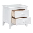thumbnail image 6 of GZXS Classic Wooden Nightstand wiith 2 Drawers, Easy to Assemble, White, 6 of 7