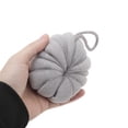 thumbnail image 3 of Unique Bargains 1pc Pumpkin-shaped Bath Shower Loofah Sponge Gray, 3 of 5